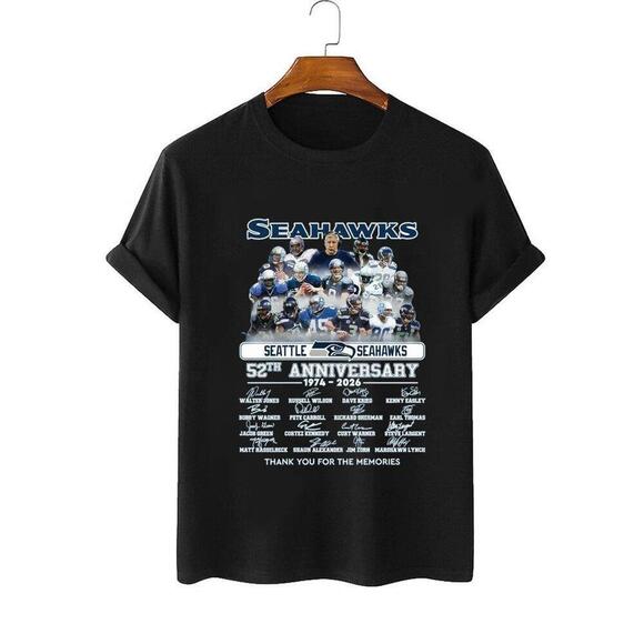 Other - Seattle Seahawks 52Th Anniversary 1974 2026 Tshirt